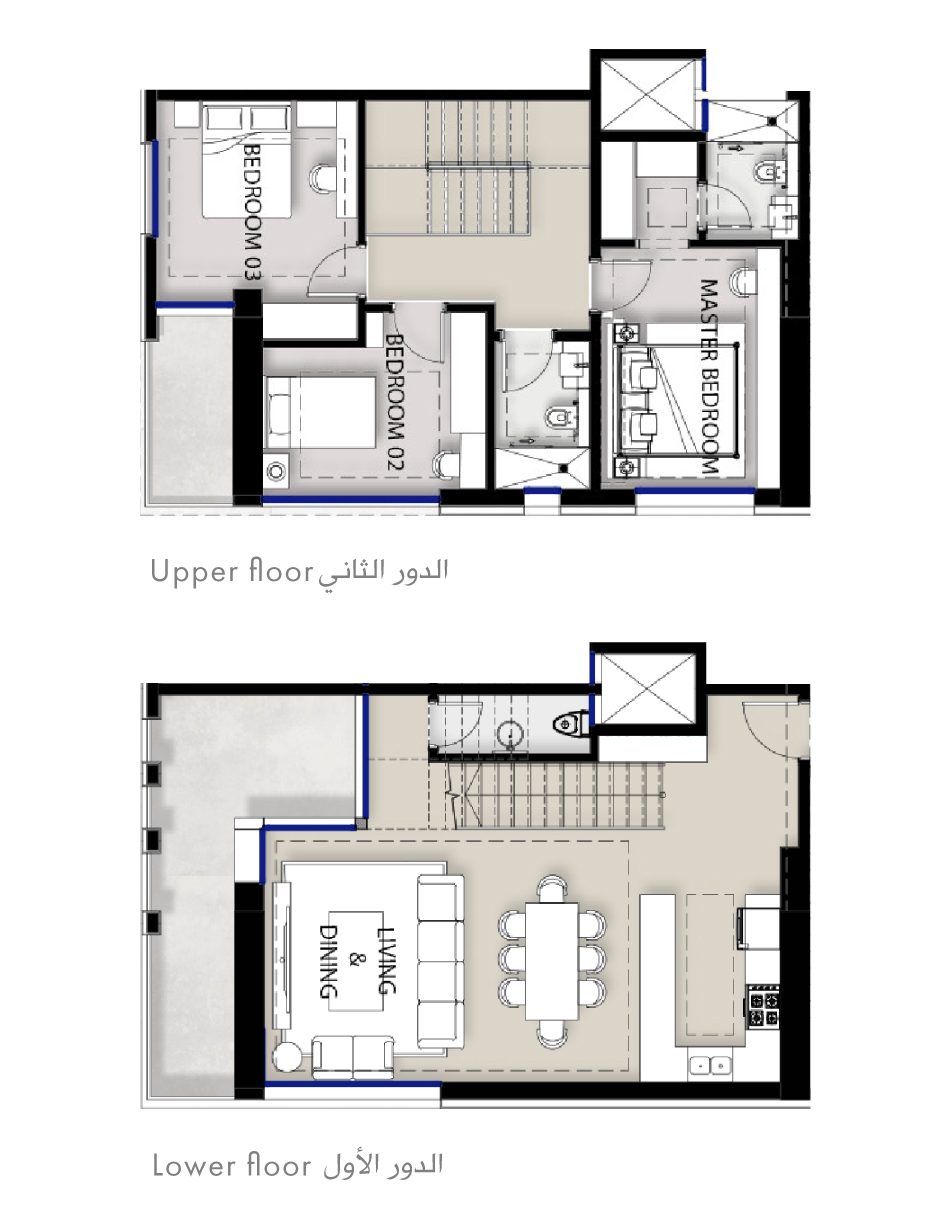 Apartment, شقة 1 (دوبلكس دورين)